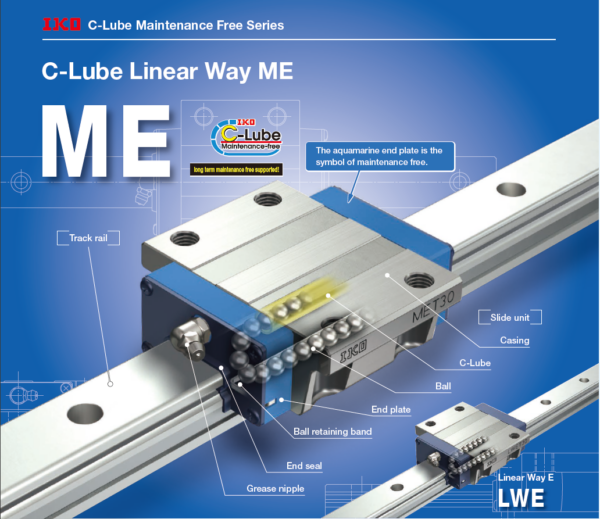 IKO MET 15 C-Lube Linear Way ME