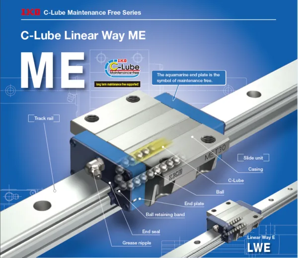 IKO MEC 15 C-Lube Linear Way ME