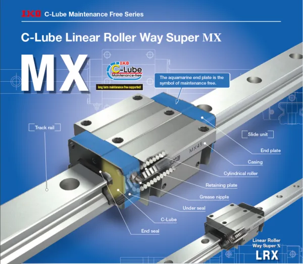 IKO MXC 12 C-Lube Linear Roller Way Super MX