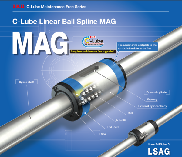 IKO MAG 8 C-Lube Linear Ball Spline MAG