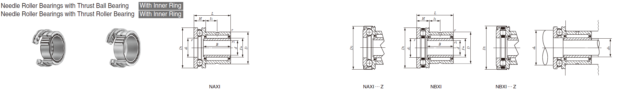 IKO NATA 5910,NATB 5910 COMBINED TYPE NEEDLE ROLLER BEARINGS