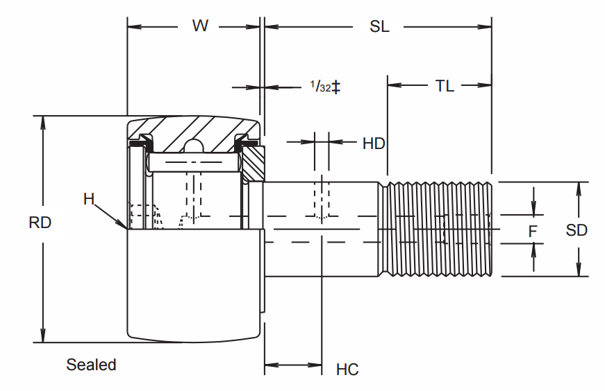 MCGILL CCF-2 1/2-SB,CCF-2 3/4-SB GENERAL ENGINEERING SECTION CCF-SB SERIES