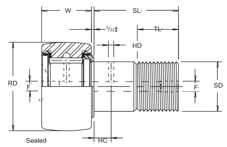 MCGILL CCFH-4-S,CCFH-5-S GENERAL ENGINEERING SECTION CCFH-S SERIES HEAVY STUD