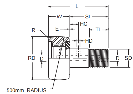 MCGILL MCFR-30,MCF-30 METRIC CAMROL BEARINGS MCF SERIES