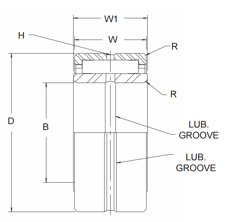 MCGILL MR-10,MI-6 TRAKROL BEARINGS ECCENTRIC SERIES