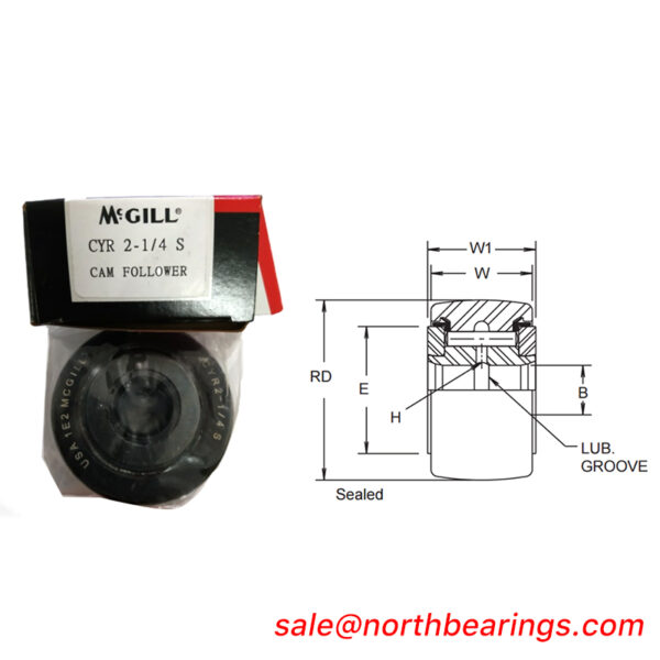 MCGILL CYR-10-S,CCYR-10-S CAMROL CAM FOLLOWER BEARINGS CYR SERIES CAM YOKE, CYR, CYR-S, AND CCYR-S SERIES