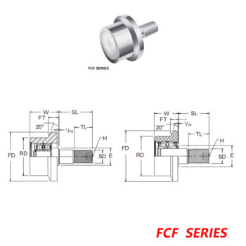 MCGILL FCF-2 3/4 BEARINGS , TRAKROL® Bearings PCF SERIES